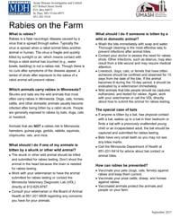 Rabies on the Farm Fact Sheet