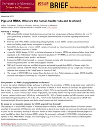 Pigs and MRSA: What are the human health risks and to whom?