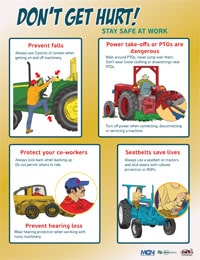 'Don't Get Hurt' Worker Safety Poster (English)