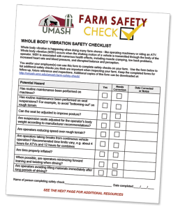 Whole Body Vibration Farm Safety Check